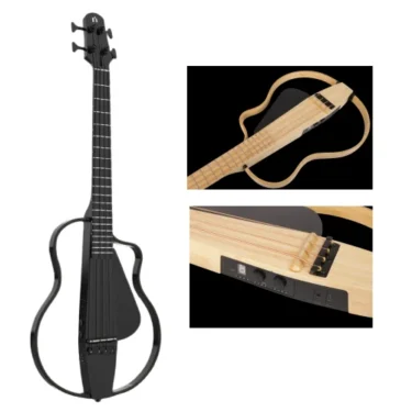 Gitar Guitar Bass Natasha NBSG Silent Smart Wireless Portable