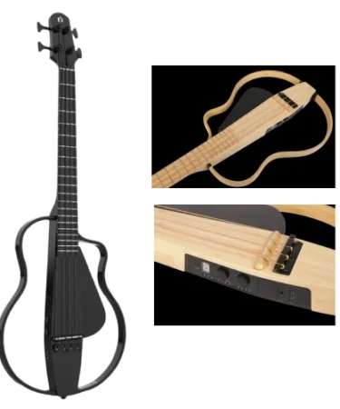 Gitar Guitar Bass Natasha NBSG Silent Smart Wireless Portable