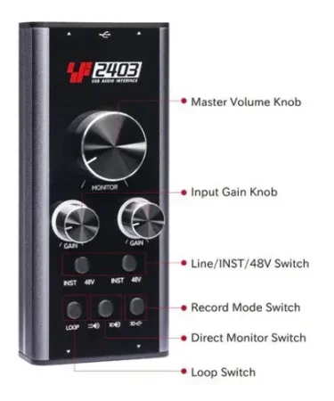 Mini-Audio-Interface-Sound-Card-Simplefly-SF2403-Portable-24bit-192khz-1.8