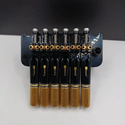 Bridge Gitar Guitar Elektrik Electric Headless 6 String W-003-6 Black 1.1