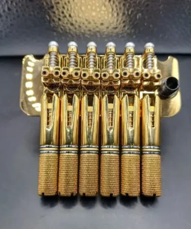 Bridge Gitar Guitar Elektrik Electric Headless 6 String W-003-6 Gold 1.1