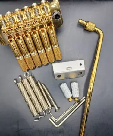 Bridge-Gitar-Guitar-Elektrik-Electric-Headless-6-String-W-003-6-Gold