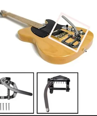 Bridge-Tremolo-Gitar-Tailpiece-Vibrato-B500-Bigsby-Black