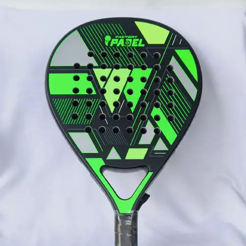 Raket Racket Paddle Padel Whizz Diamond 602 Carbon Fiber Neon Green Black - Image 2