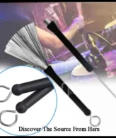 Stik-Stick-Drum-Kawat-Wire-Brush-Sapu-Jazz-Cajon-Pair