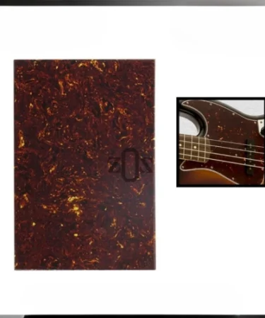 Bahan Material Pickguard Pelindung Body Gitar YY-32G Brown Tortoise 4 Ply