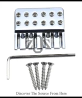 Nut-Locking-Gitar-Guitar-Elektrik-Headless-6-String-WH-001-6-Chrome