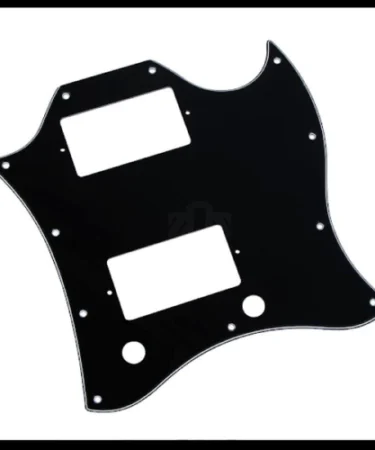 Pickguard Pelindung Body Gibson SG Full Face H-H Black 3Ply