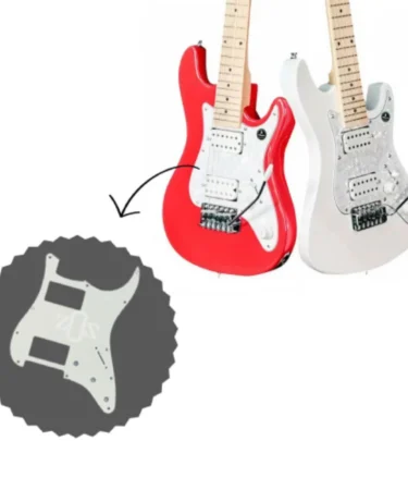 Pickguard-Pelindung-Body-Gitar-Fender-H-H-White-3-Ply