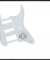 Pickguard Pelindung Body Gitar Stratocaster Pearl White 11H S-S-H 4Ply