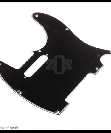 Pickguard Telecaster Pelindung Body Gitar Black Hitam 3 ply 1