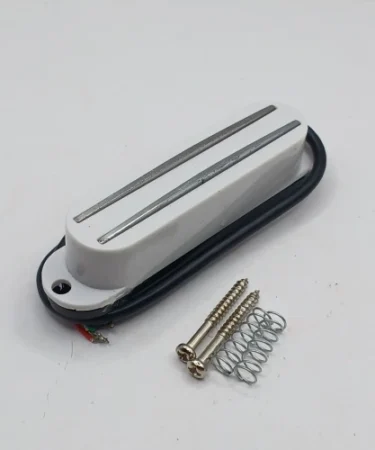 Pickup-Gitar-Elektrik-Tunggal-Single-Coil-Hot-Rails-Twin-Blade-White