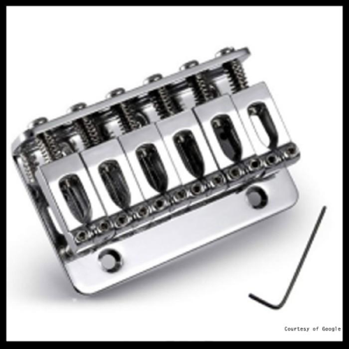 Bridge Gitar Elektrik Electric Fixed Std 6 String Chrome - Image 2