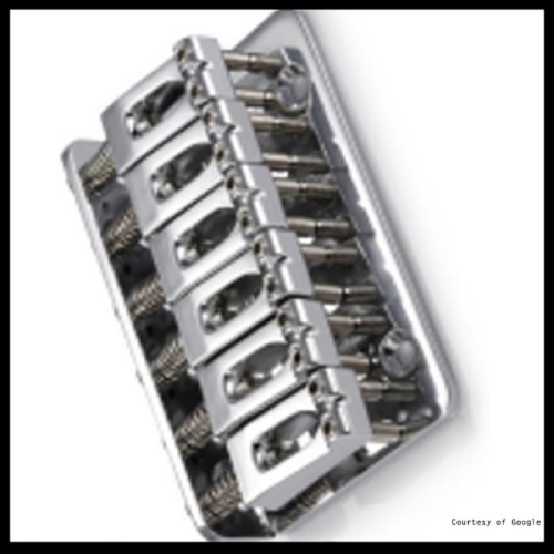 Bridge Gitar Elektrik Electric Fixed Std 6 String Chrome 1.2