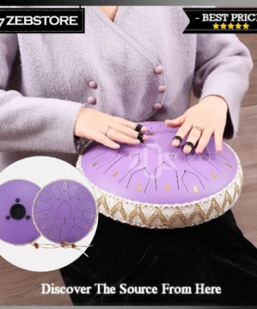 Drum Perkusi Tongue Mini Hang Handpan 13 Inch 15 Note Purple