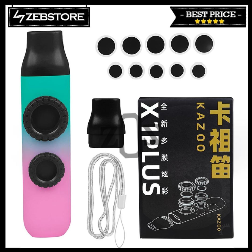 Kazoo-Flute-Double-Hole-Musik-Tiup-Wind-Instrument-Premium-Gradien