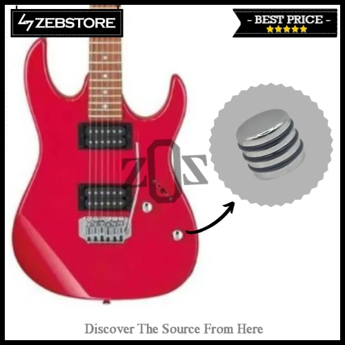 Knob-Gitar-Metal-Strip-Rubber-Chrome
