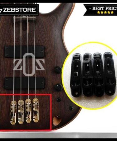 MP 1876 - Bridge Bass monorail 4 String Black Features: -High quality and testing is fine -It can replace your old or damaged bridges -Well fit for 4 string electric bass -Great performance, elegant design Specifications: Brand: - Material: Zinc Alloy Color: Black Size: 7cm x 1.5cm String Spacing : 1.2 cm Weight: 311gr Type: Monorail Expired: - Condition: New Made In: China How To Use : Ready to use Package Contents: 1SET X Bridge Bass monorail 4 String Black