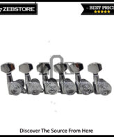 Dryer Tuning Machine Peg Pemutar Senar Locking Knurl 6 In Line Chrome