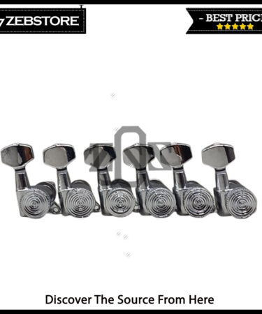 Dryer Tuning Machine Peg Pemutar Senar Locking Knurl 6 In Line Chrome