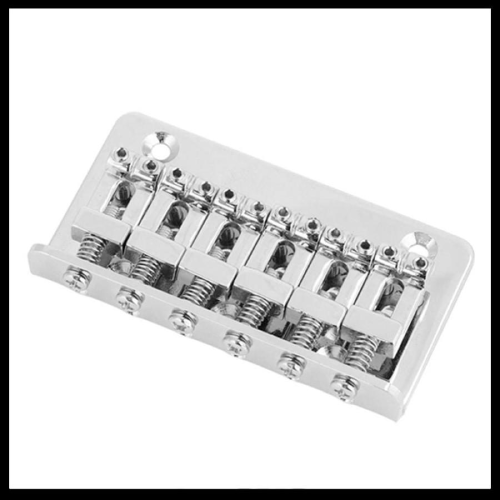 Bridge-Gitar-Elektrik-Electric-Fender-Fixed-6-Saddle-String-Chrome-1.1