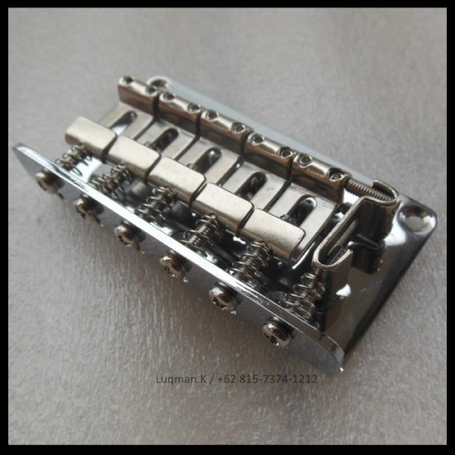 Bridge-Gitar-Elektrik-Electric-Fender-Fixed-6-Saddle-String-Chrome-1.2