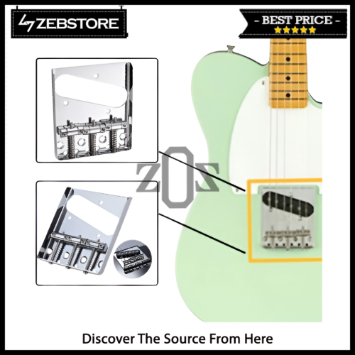 Bridge Gitar Elektrik Electric Telecaster Vintage 3 Saddle Chrome