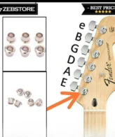 Bushing Mur Dryer Gitar Elektrik Akustik Putaran Senar Vintage Set Chrome