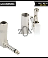 Conector Head Jack Male Mono L Shape Metal Al Kingwin J-090