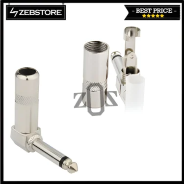 Conector Head Jack Male Mono L Shape Metal Al Kingwin J-090