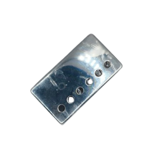 Cover Tutup Pelindung Pickup Humbucker Coil 6 Holes Metal Chrome - Image 2