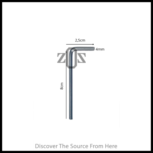 Kunci L Wrench Besi Truss Rod Trussrod Pelurus Neck Gitar Tool - Image 5
