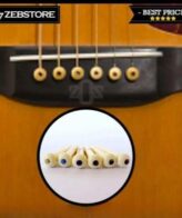 Paku Gitar Pin Bridge Akustik Acoustic Ivory Celluloid 6Pcs
