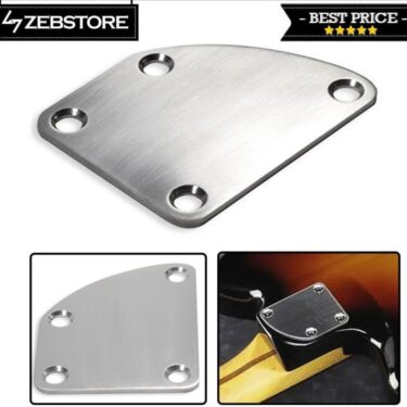 Neck Plate Curved Medium Chrome