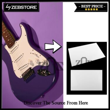 Bahan Material Pickguard Pelindung Body Gitar M00410-1 White PHP 3 Ply