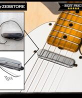 Pickup Gitar Single Coil Jinwoo Telecaster Neck Stainless Chrome