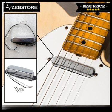 Pickup Gitar Single Coil Jinwoo Telecaster Neck Stainless Chrome