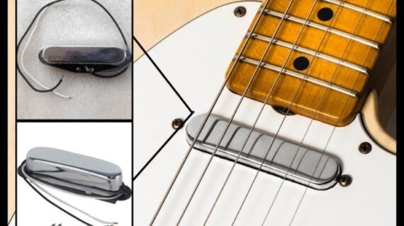 Pickup Gitar Single Coil Jinwoo Telecaster Neck Stainless Chrome