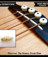 Paku Gitar Pin Bridge Bass Premium Gold Flash Ivory 4Pcs