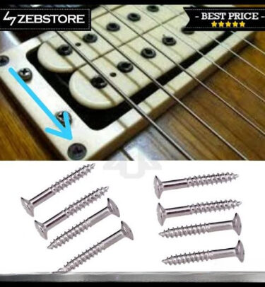 Sekrup Screw Mounting Frame Y-3 Chrome 8Pcs Gitar Guitar Electric