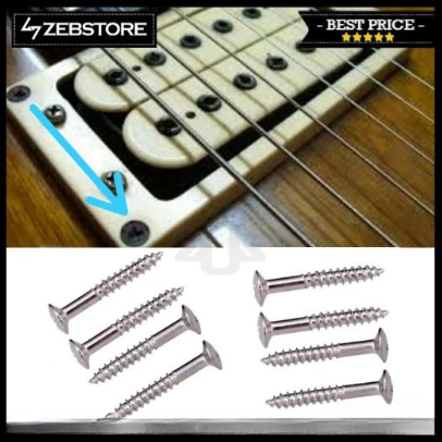 Sekrup Screw Mounting Frame Y-3 Chrome 8Pcs Gitar Guitar Electric