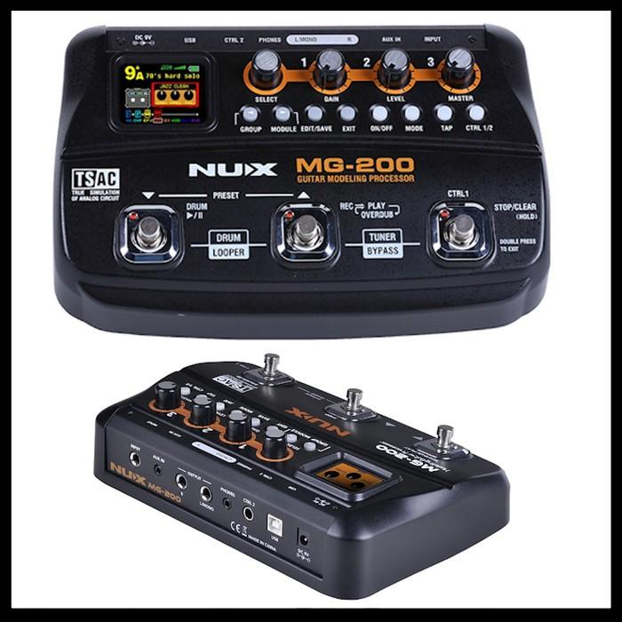 Multi Effect Pedal Stompbox NUX MG200 Modeling Guitar Processor - Image 2