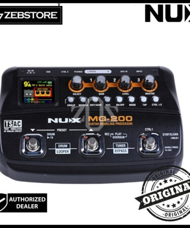 Multi Effect Pedal Stompbox NUX MG200 Modeling Guitar Processor