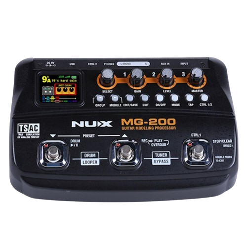 Multi Effect Pedal Stompbox NUX MG200 Modeling Guitar Processor - Image 3