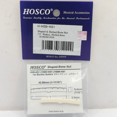 Nut-Shaped-Slotted-Tulang-Bone-Hosco-HSB-NS1-Electric-6-Strings-43mm-1.2