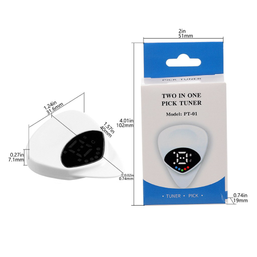 Pick Tuner Folk Electric Guitar Ukulele Bass 2 in 1 LED PT 01 0.6mm - Image 6