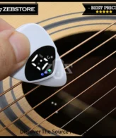 Pick-Tuner-Folk-Electric-Guitar-Ukulele-Bass-2-in-1-LED-PT-01-0.6mm
