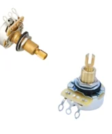 Potensio Potentiometer Jumbo CTS Hosco Japan Split Shaft B500 | A special silver material is mixed with carbon that is compatible with resistors. Not only does it leak when you squeeze it, but it also minimizes signal loss at full ten.