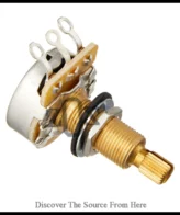 Potensio Potentiometer Jumbo CTS Hosco Japan Split Shaft B500 | A special silver material is mixed with carbon that is compatible with resistors. Not only does it leak when you squeeze it, but it also minimizes signal loss at full ten.