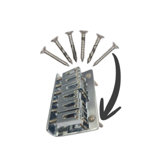 Screw Sekrup Skrup Bridge Fixed Full Drat Chrome - Image 5